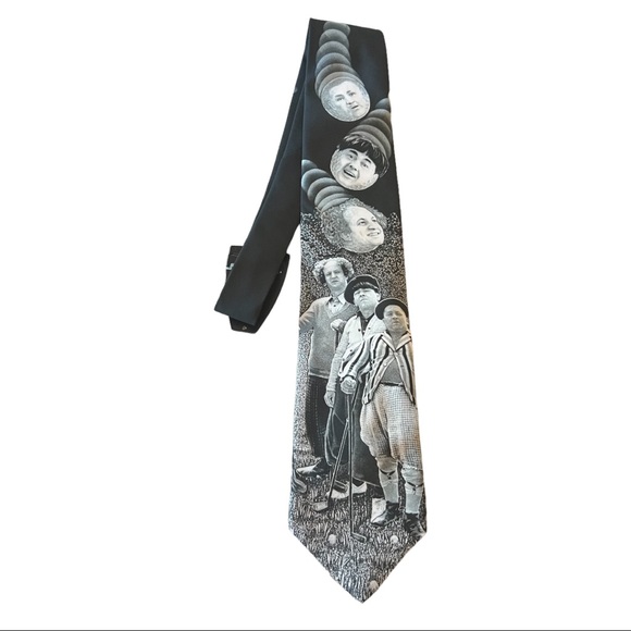 Vintage Ralph Marlin “Golf Stooges” 1995 Mens Tie - Picture 5 of 7